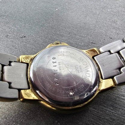 Movado Museum Watch Women 24mm Black Dial Gold Tone 88 E4 9835 New Battery8