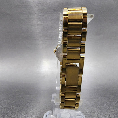 Seiko Watch Women 19mm Gold Dial Gold Tone Round 4N000069 New Battery8