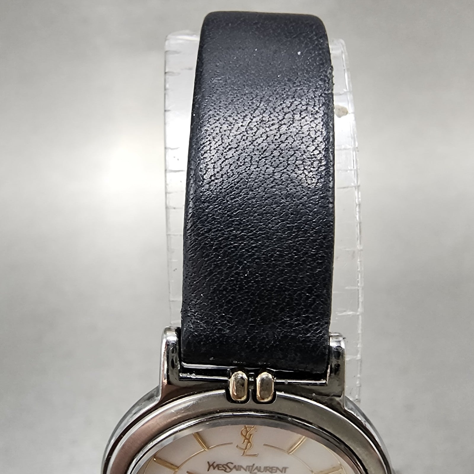 Yves Saint Laurent Watch Women 24mm White Dial Two Tone Round New Battery4
