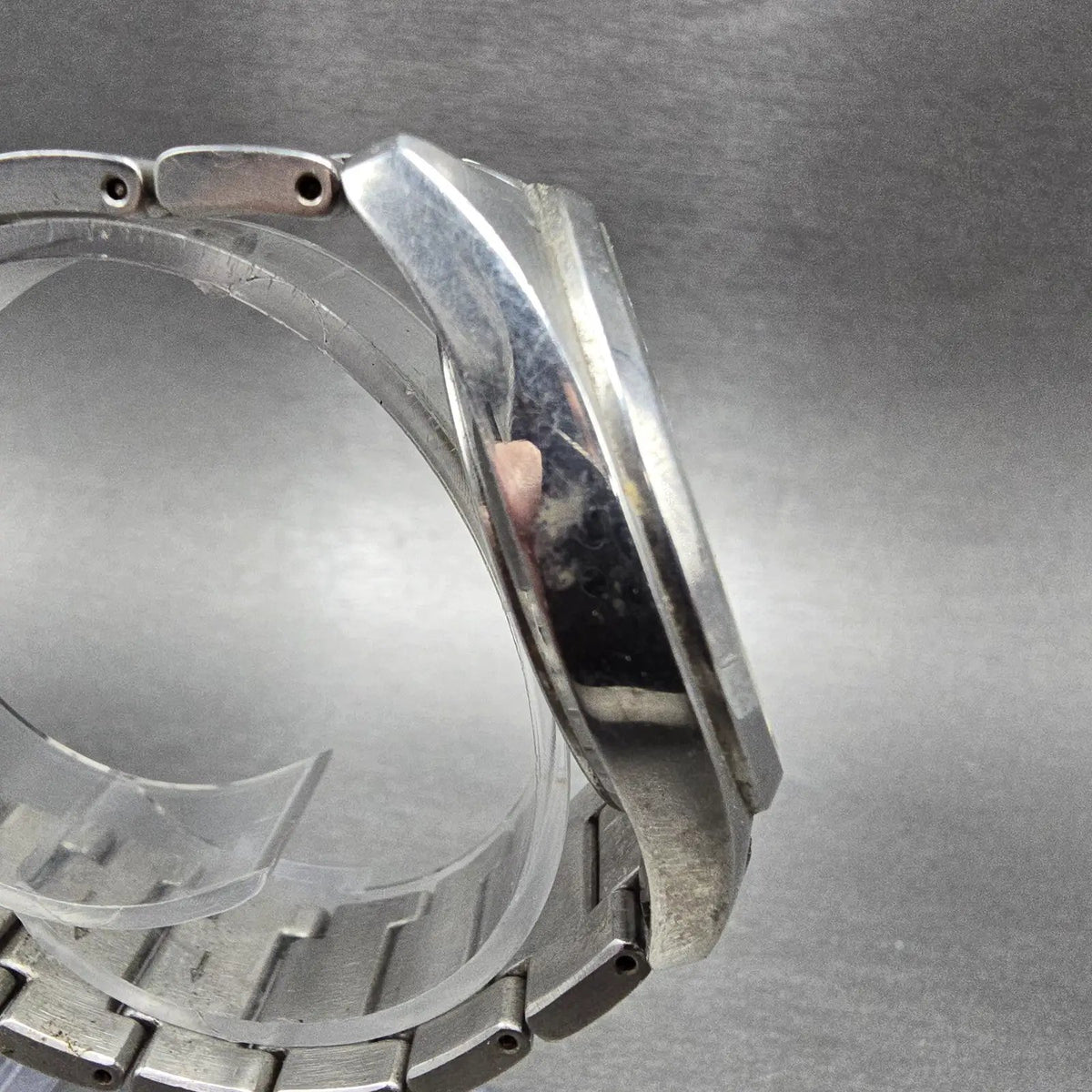 Citizen Reguno Atomic Solar Watch Men 38mm White Dial Silver Date PARTS JDM4