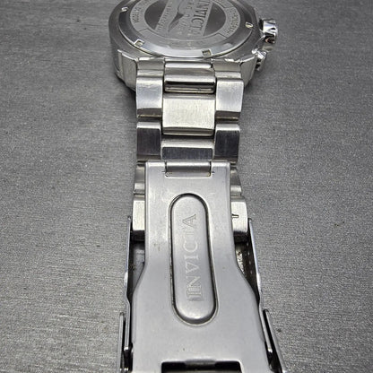 Invicta Pro Diver Chronograph Watch Men 48mm Blue Dial Steel Date 15082 New Batt12
