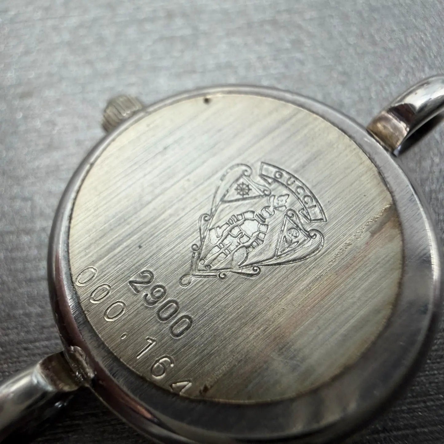 Gucci Watch Women 20mm Blue Dial Sterling Silver Round 2900 New Battery Vintage6