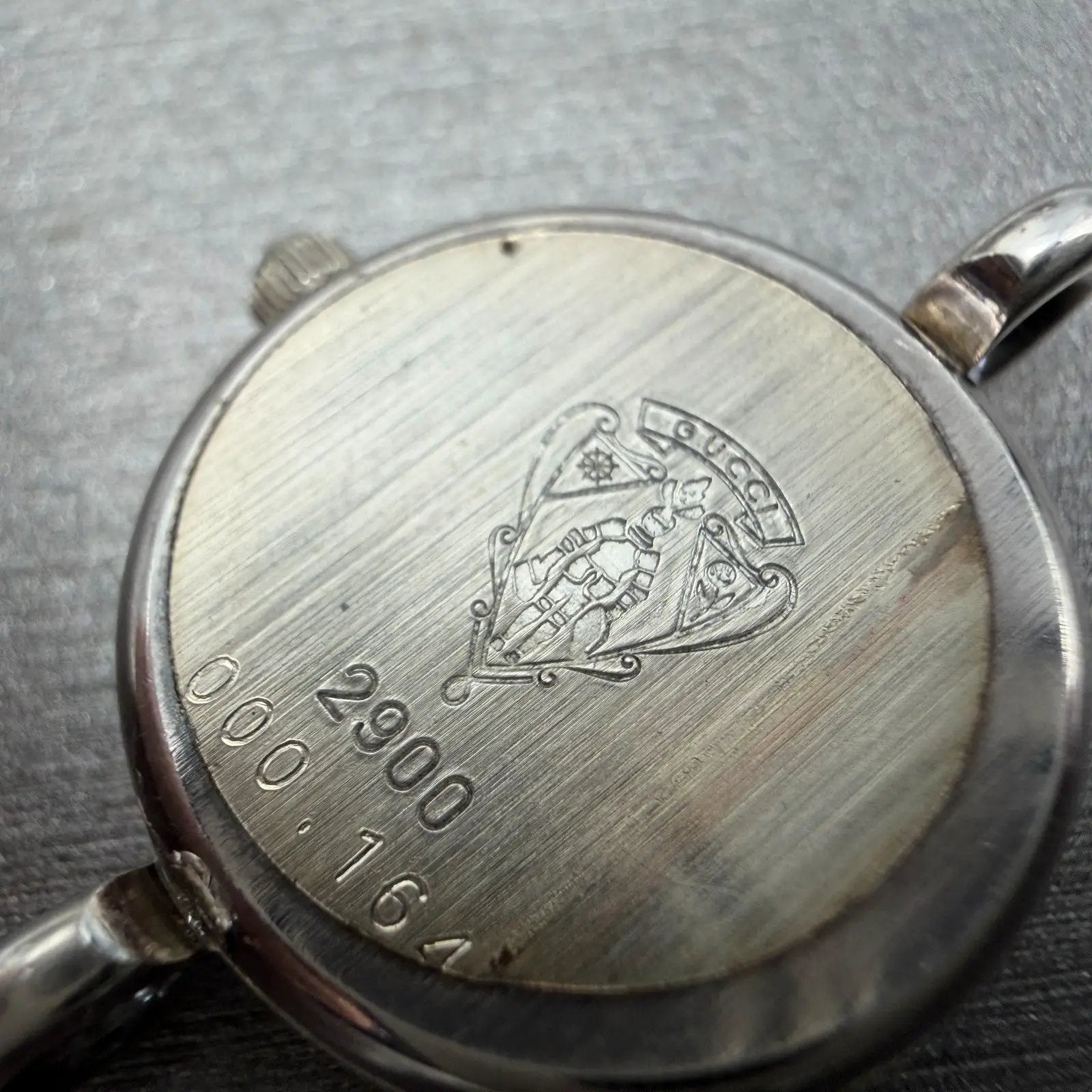 Gucci Watch Women 20mm Blue Dial Sterling Silver Round 2900 New Battery Vintage6
