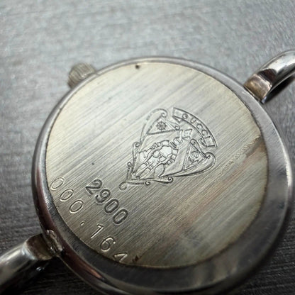 Gucci Watch Women 20mm Blue Dial Sterling Silver Round 2900 New Battery Vintage6