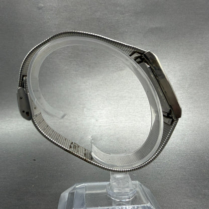 Seiko Playboy Tank Watch Men 25mm Gray Dial Two Tone Date Y102-5340 New Battery8