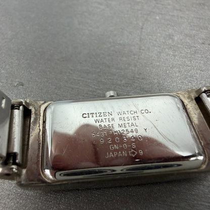 Citizen XC Tank Watch Women 16mm Brown Dial Silver Tone 5431-H12549 New Battery9