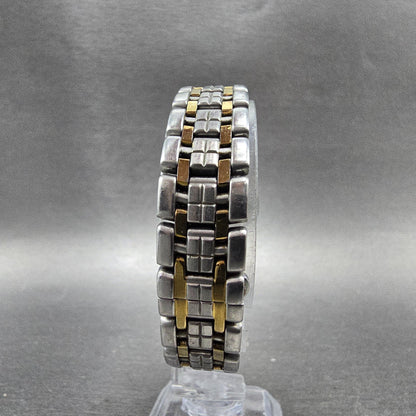 Citizen Eco-Drive Lucca Watch Women 25mm MOP Dial Two Tone Date Diamonds Runs8