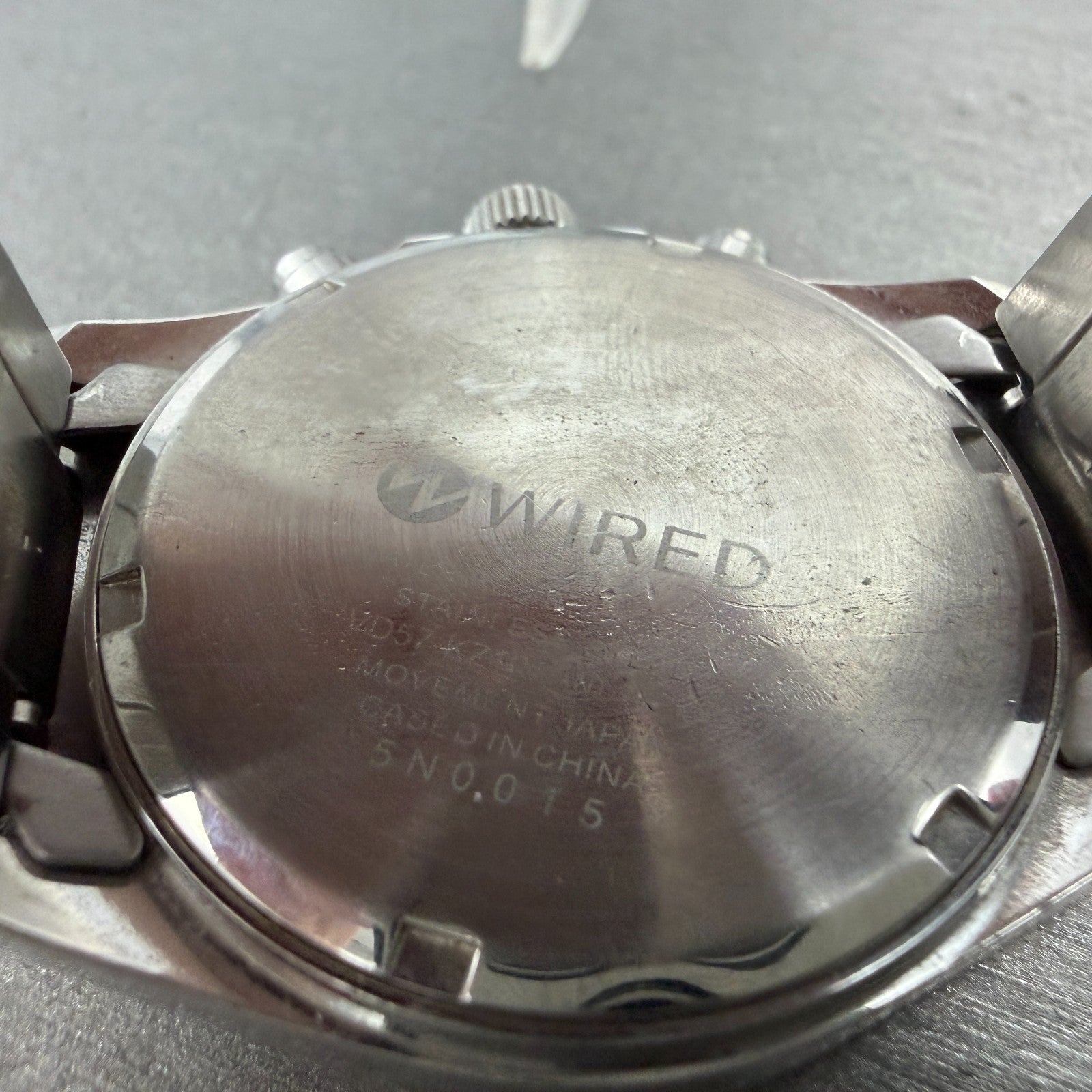 Seiko Wired Chronograph Watch Men 40mm Blue Dial Silver Tone Date New Battery9