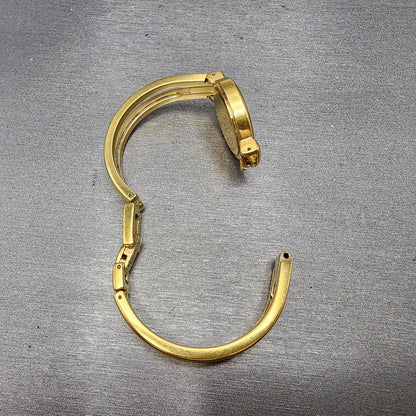 Movado Harmony Watch Women 23mm Black Dial Gold Tone Round 88.a1.809.a PARTS6