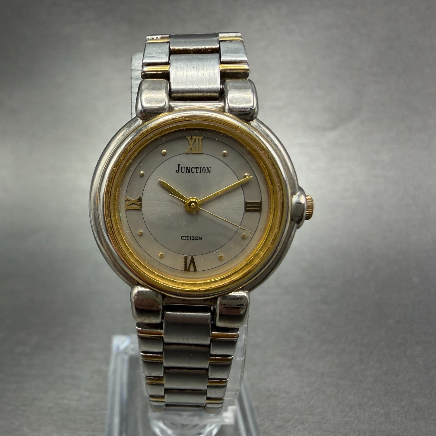 Citizen Junction Watch Women 25mm Silver Dial Two Tone Round 6031-343581 NewBatt0