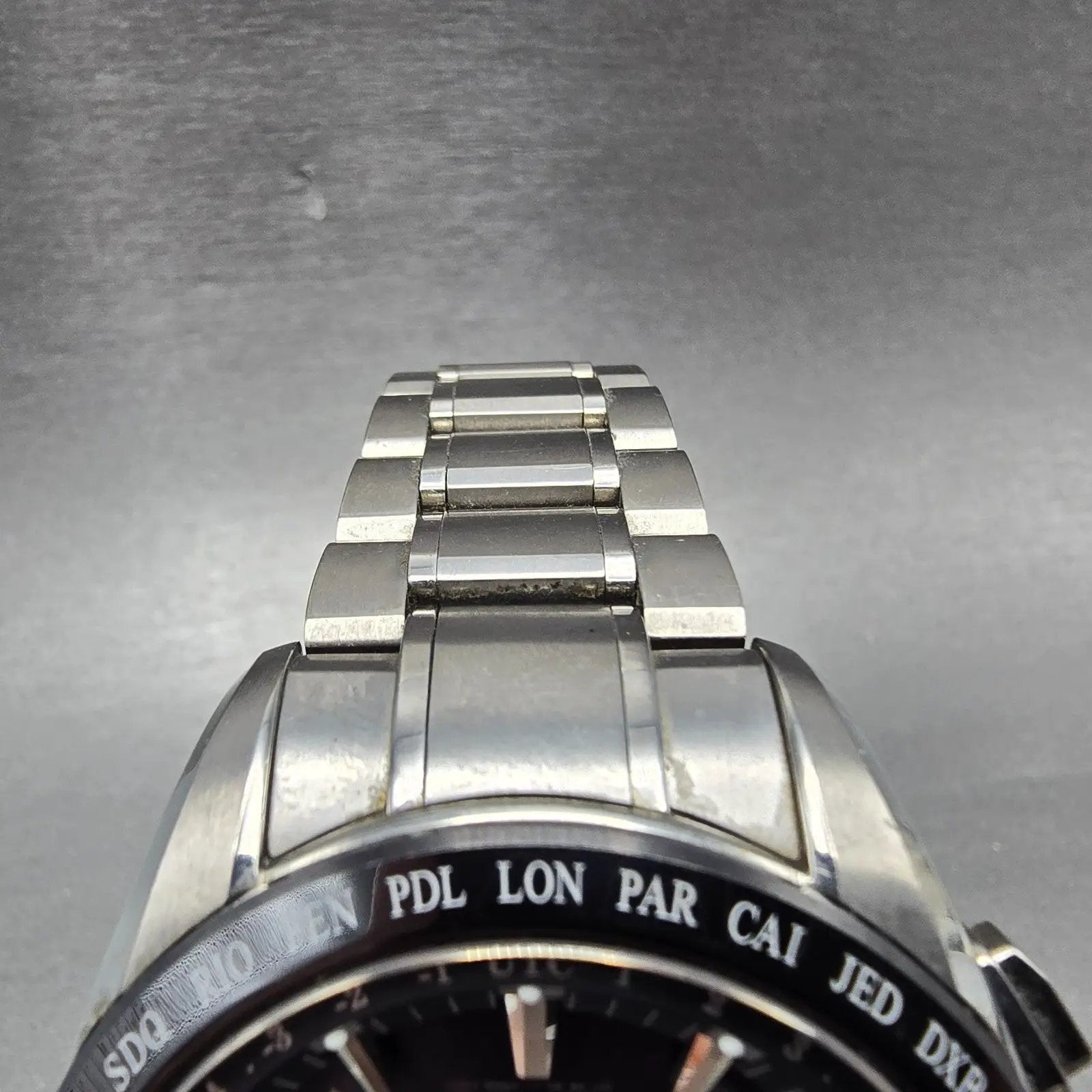 Seiko Astron GPS Watch Men45mm Black Dial Titanium Date World Time Solar Works4