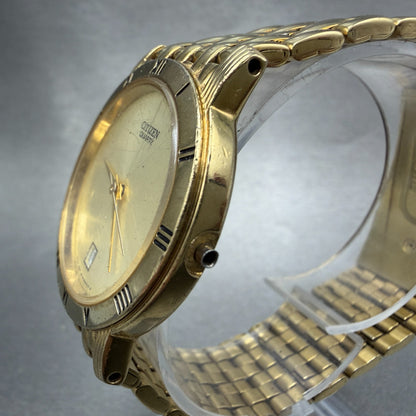 Citizen Watch Men 34mm Champagne Dial Gold Tone Date 2510-S038391 PARTS3
