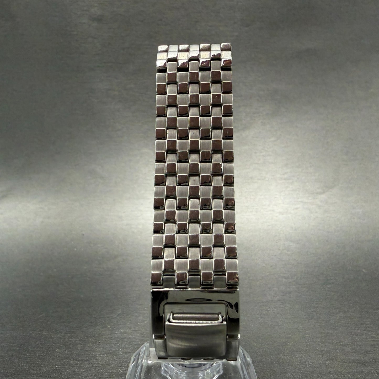 Seiko Tank Watch Women 19mm MOP Dial Silver Tone Square 1N00-5010 New Battery7