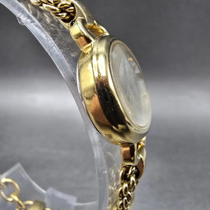 Citizen Eco-Drive Watch Women 23mm Champagne Dial Gold Oval B023-S021995 Works3
