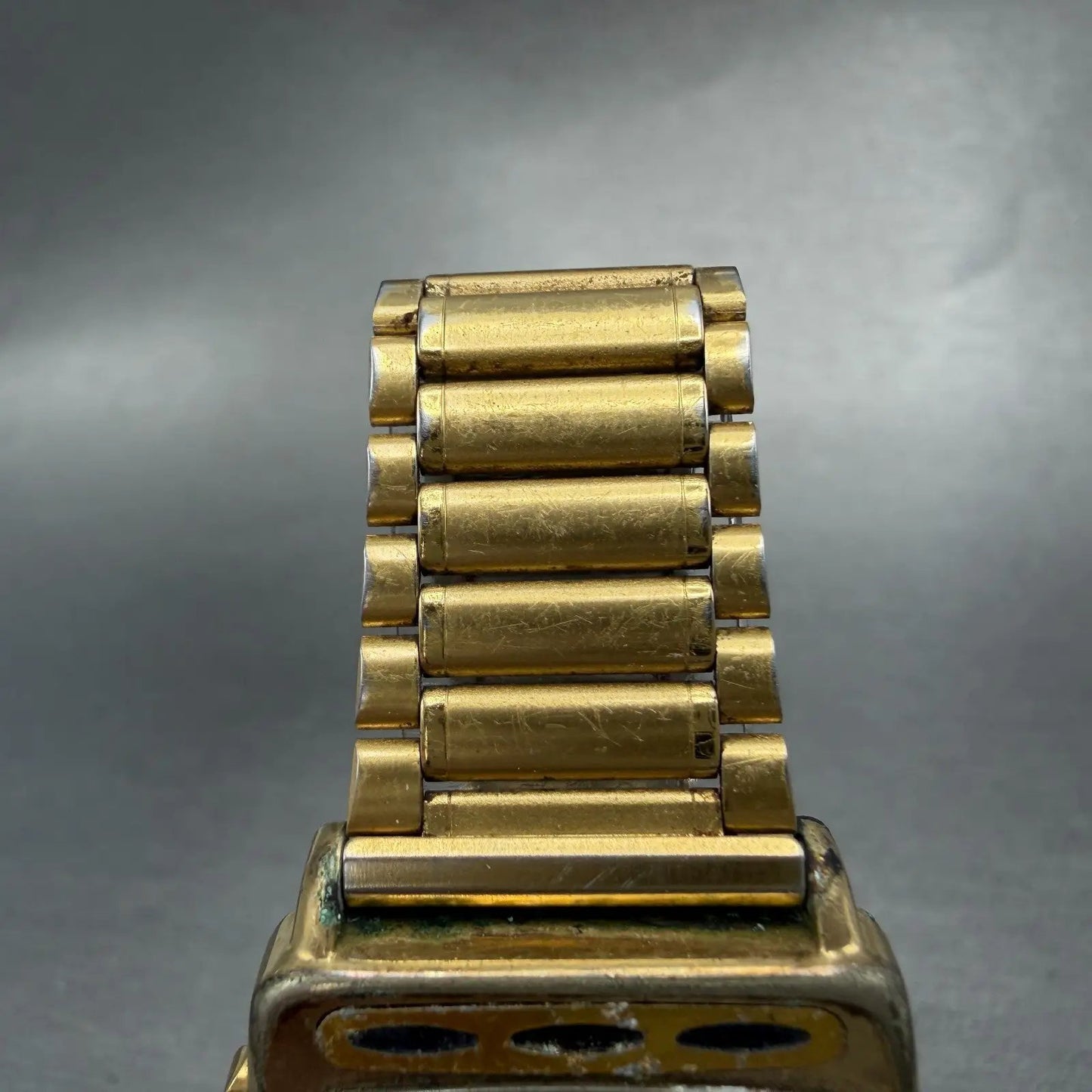 Seiko Analog Digital Watch Men 28mm Gold Dial Gold Tone H249-5010 PARTS5