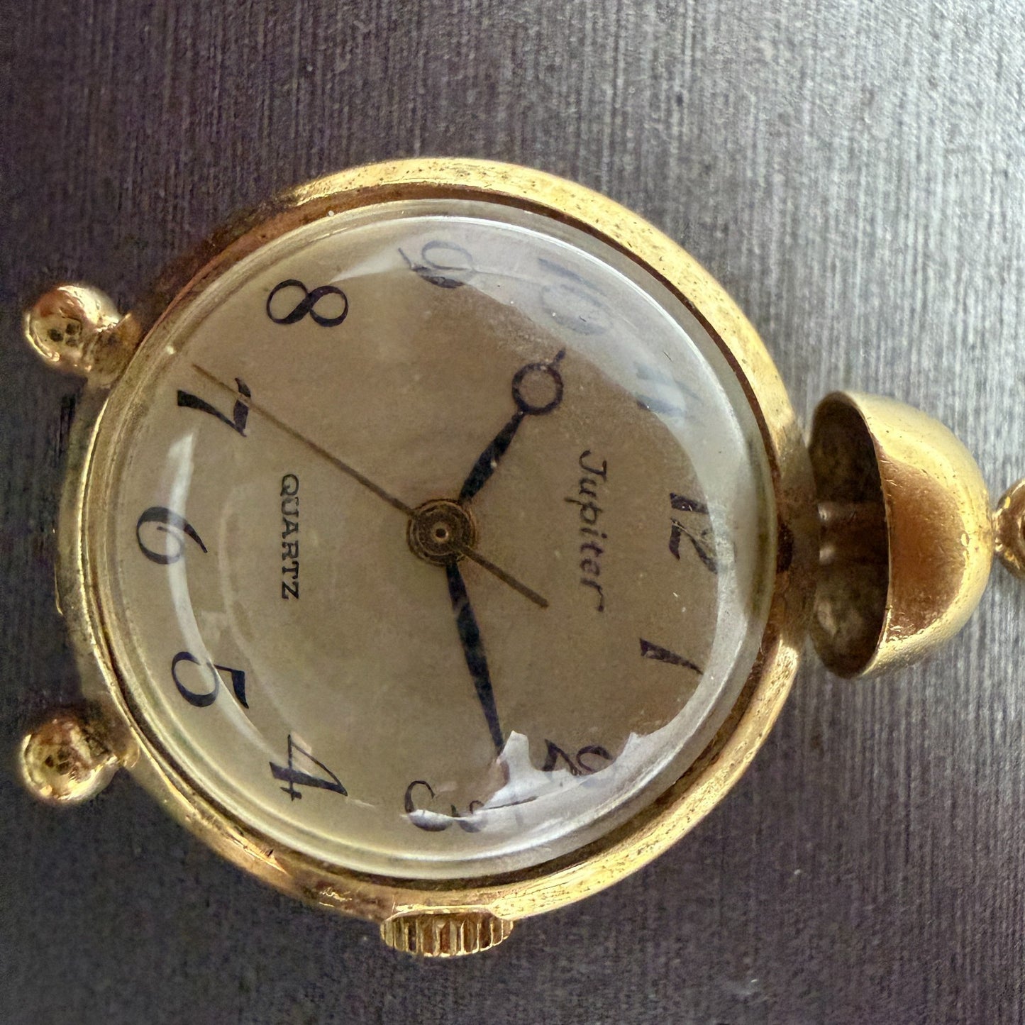 Orient Jupiter Necklace Watch Women 22mm Champagne Dial Gold Tone Round New Batt1