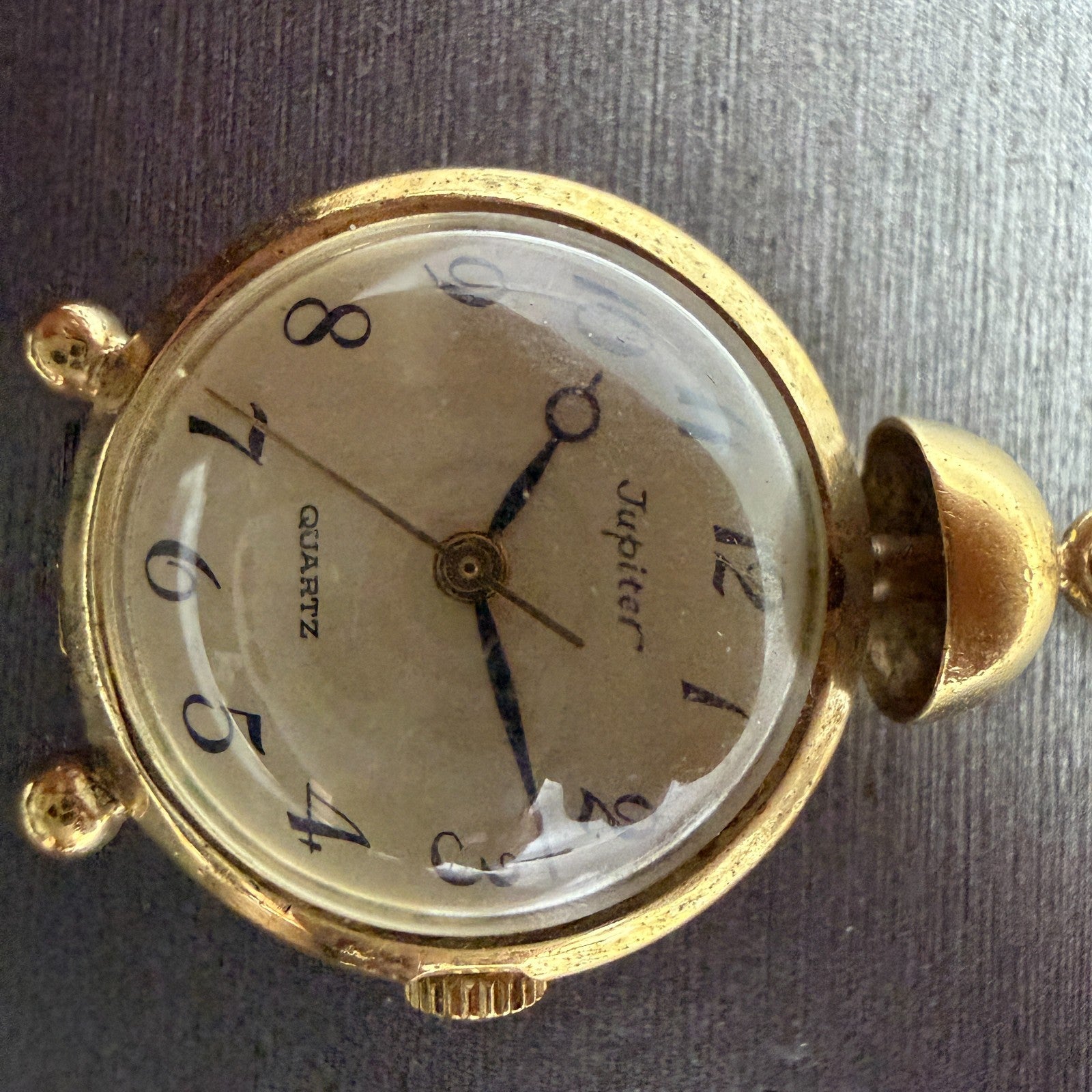 Orient Jupiter Necklace Watch Women 22mm Champagne Dial Gold Tone Round New Batt1