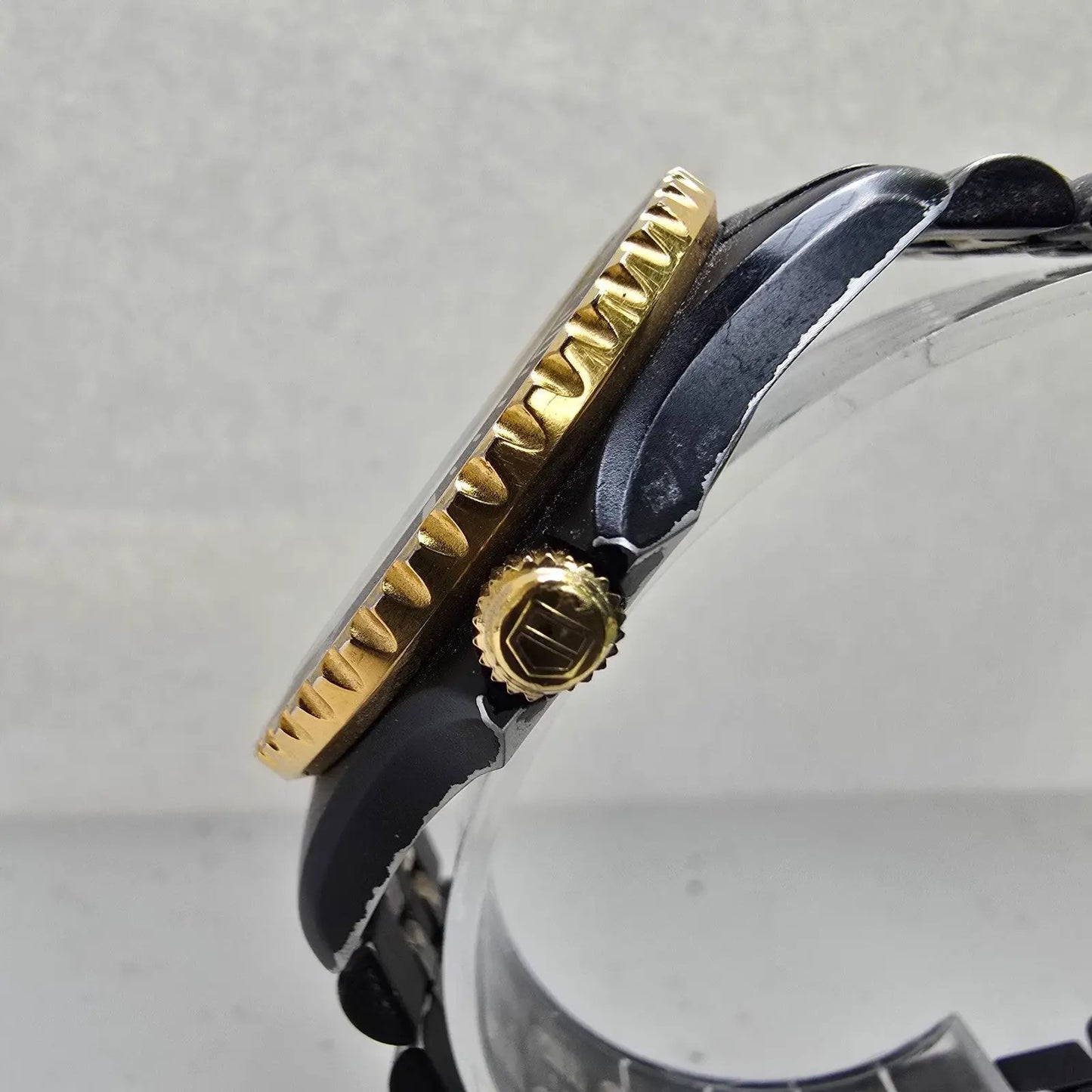 Tag Heuer Professional 1000 Watch Men 37mm Black Dial Two Tone Date New Battery2
