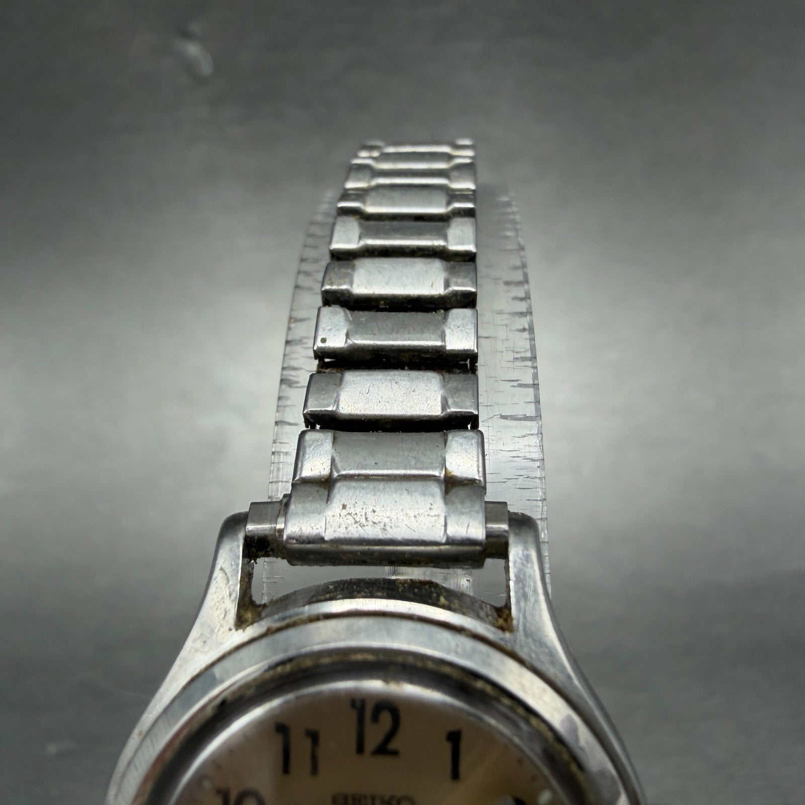 Seiko Watch Women 25mm Champagne Dial Silver Tone Manual Vintage 1104-0259 Runs4
