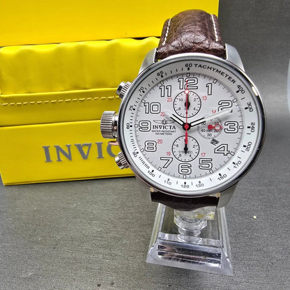 Invicta I Force Chronograph Watch Men 46mm White Dial Steel Date 2771 NewBattery0