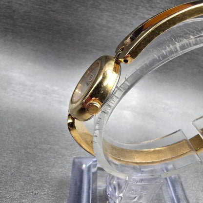 Seiko Alba Watch Women 19mm White Dial Gold Tone Round V232-0230 New Battery2