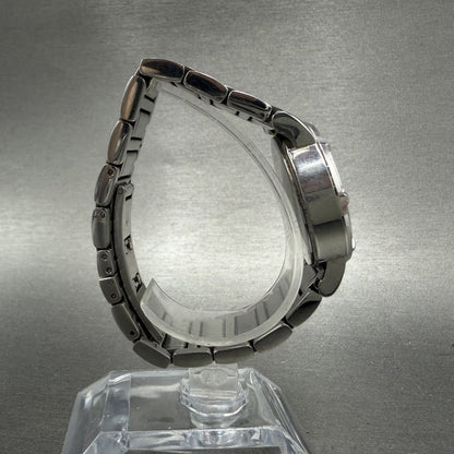 Bulova Chronograph Watch Women 30mm Black Dial Silver Tone 96R44 New Battery8