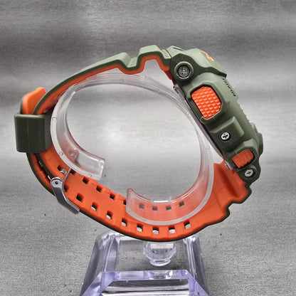Casio G-Shock GA-110LN Watch Men 51mm Black Dial Green Chrono Alarm New Battery8