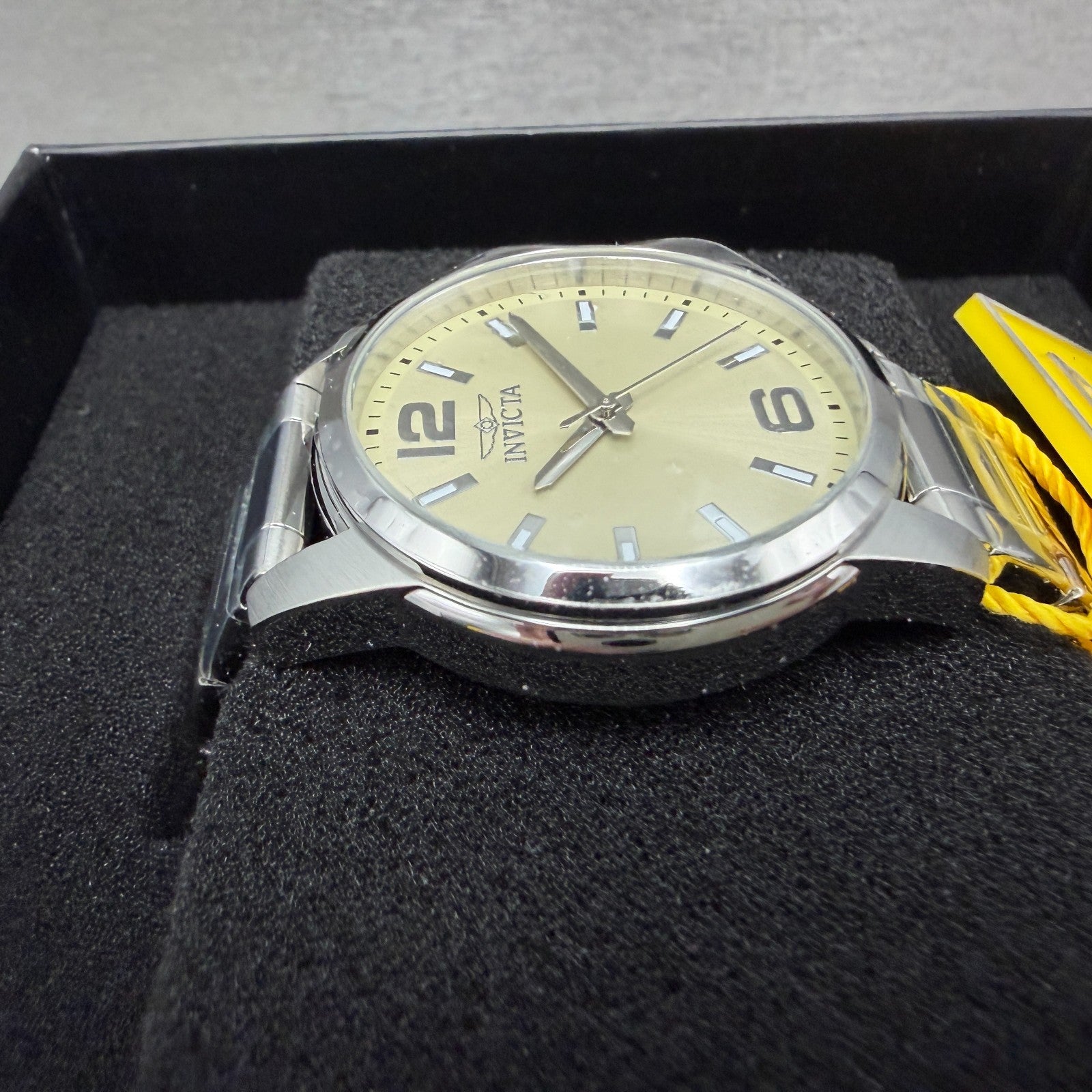 Invicta Celestial Watch Women 36mm Cream Dial Silver Round Bracelet 484983