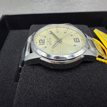 Invicta Celestial Watch Women 36mm Cream Dial Silver Round Bracelet 484983
