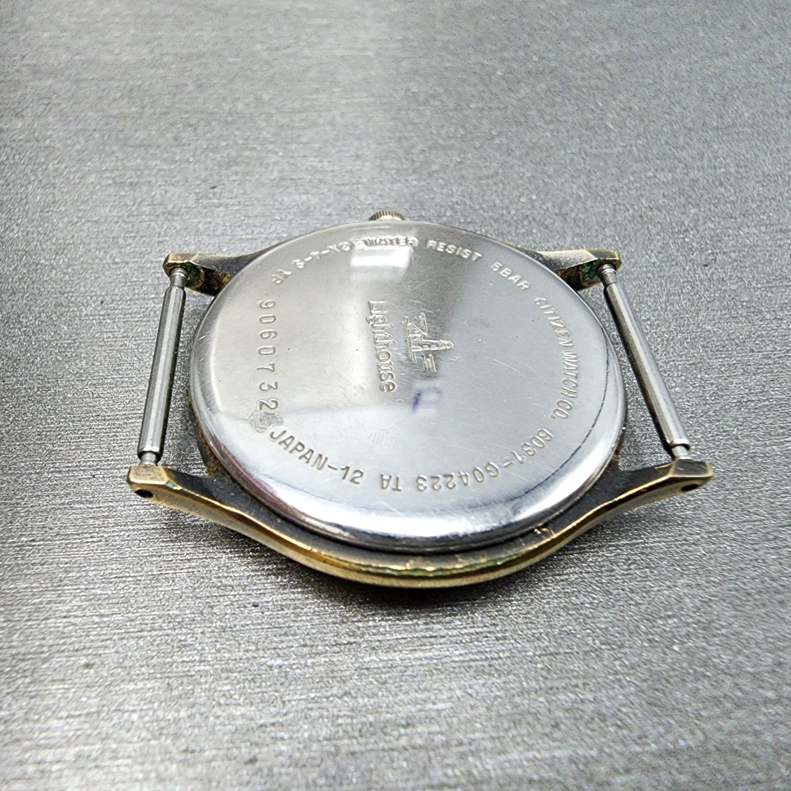citizen Lighthouse Watch Men 31mm White Dial Gold Tone 6031G04223 PARTS8