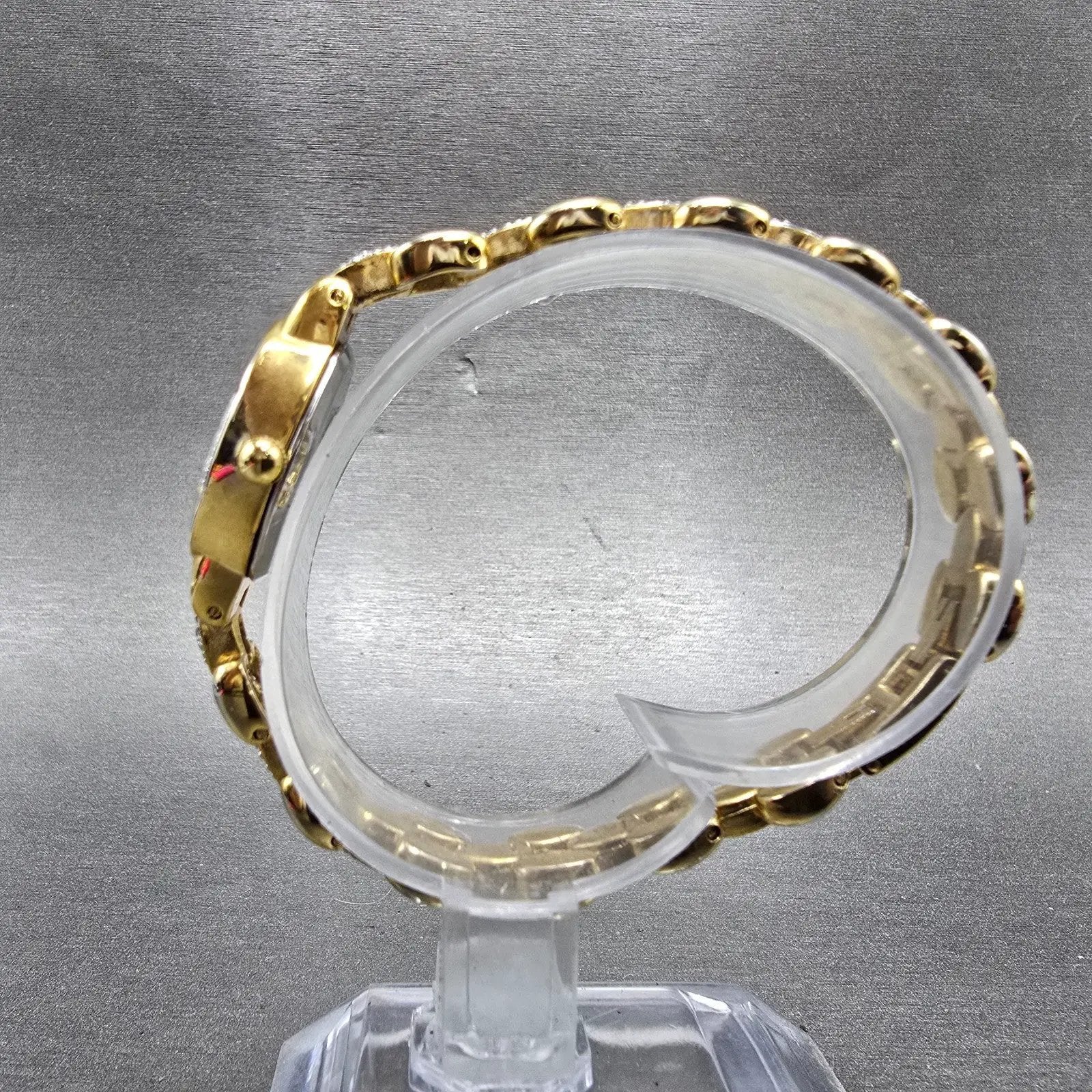 Gruen Watch Women 18mm MOP Dial Two Tone Ovel New Battery Vintage6
