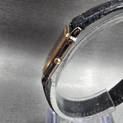 Seiko Tank Watch Women 19mm Gray Dial Two Tone Rectangle 7320-5909 New Battery2