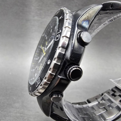 Citizen Eco-Drive Chronograph Watch Men 43mm Black Dial Steel Date Round Works2