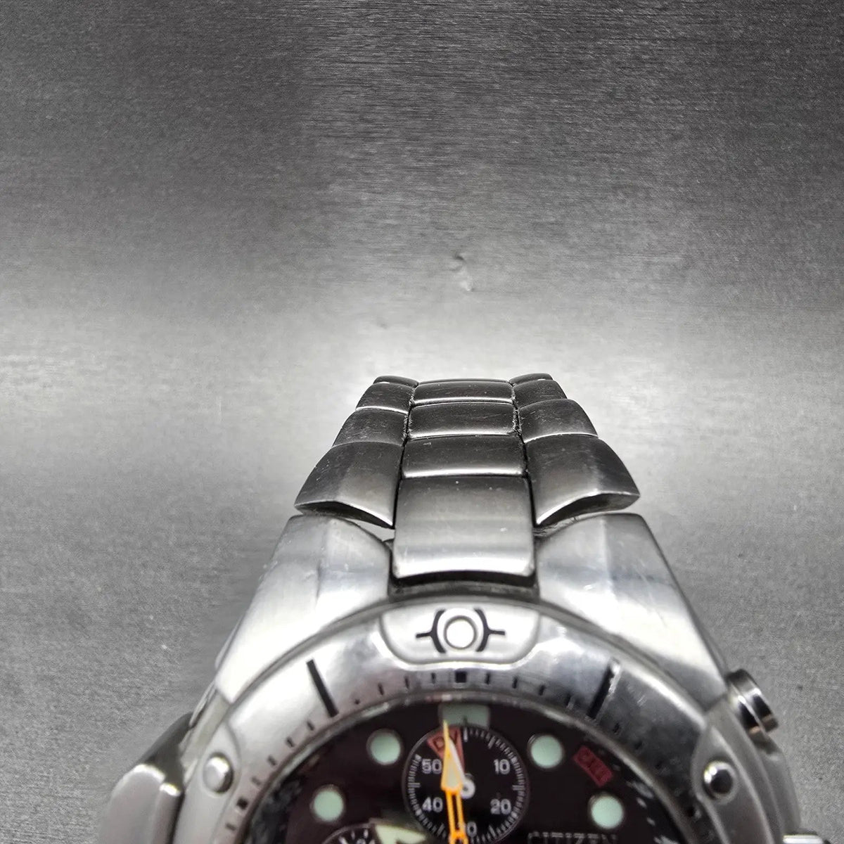 Citizen Eco-Drive Aqualand Watch Men 45mm Black Dial Silver B740-S037760 Runs4