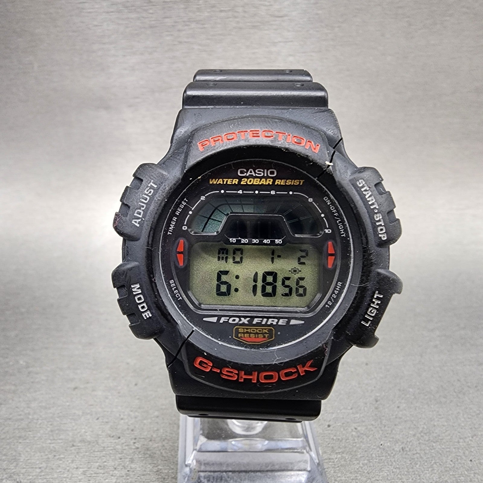Casio GShock DW8700 Watch Men 47mm Digital Black Alarm Chrono New Battery1