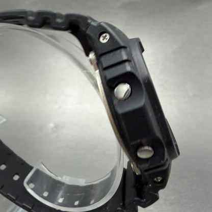 Casio G-Shock DW-5600BB Watch Men 43mm Digital Black Tone Octagon New Battery PL3