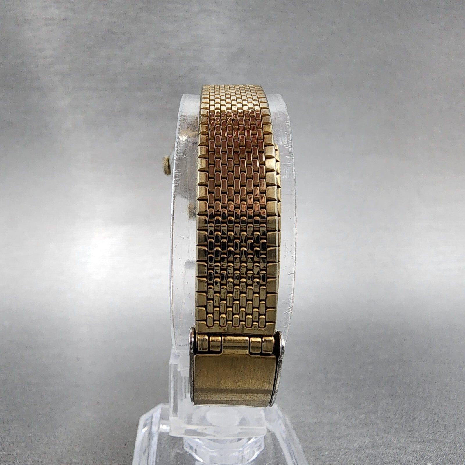 VTG Seiko Watch Women 25mm Brown Dial Gold Tone Rectangle 115020 New Battery7