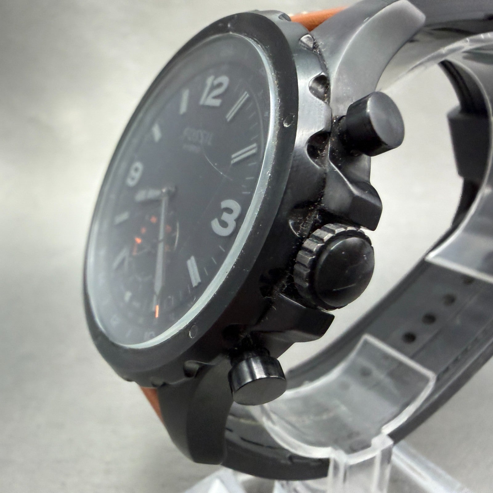 Fossil Q Hybrid Smartwatch Nate Watch Men 50mm Black Dial Black FTW1114 New bat2