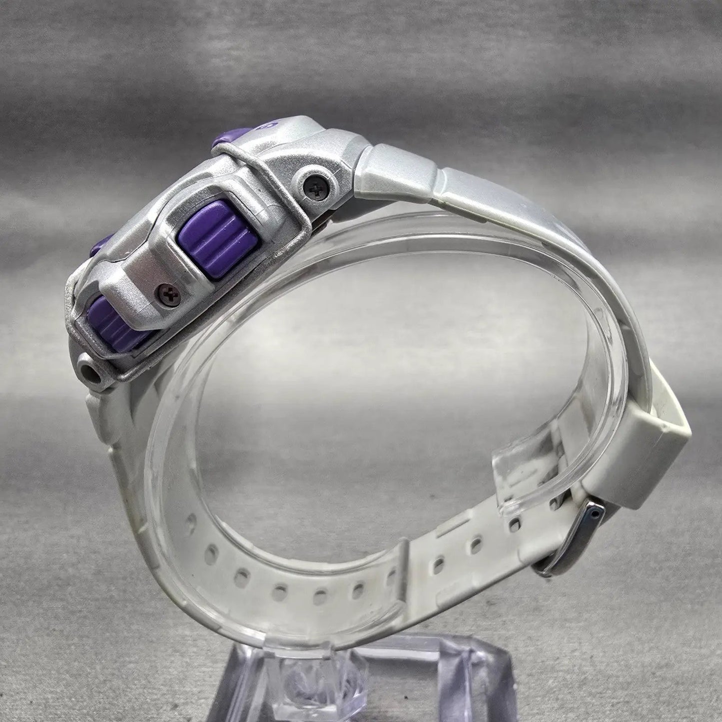 Casio Baby-G BG-1006SA Watch Women 42mm Purple Silver Alarm Chronograph New Batt6