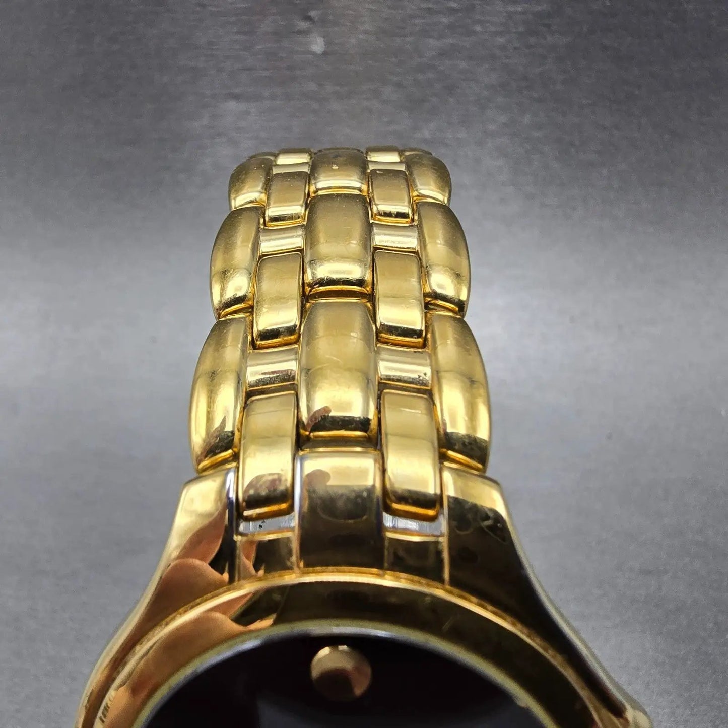 Movado Museum Watch Men 35mm Black Dial Gold Tone Round 88-E4-9872 New Battery4