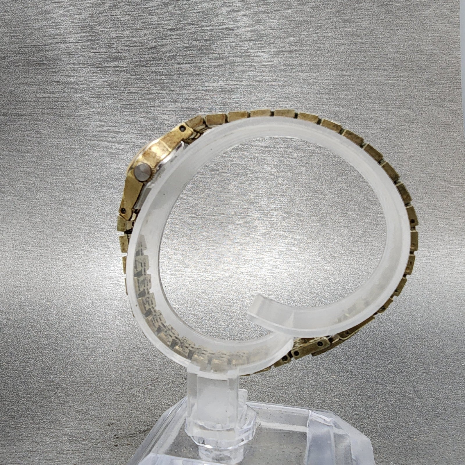 Seiko Watch Women 17mm Champagne Dial Gold Tone Manual Wind Round 117619 Runs6