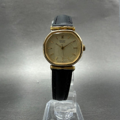 Seiko Watch Women 22mm Champagne Dial Gold Tone Octagon 1421-5210 New Battery5