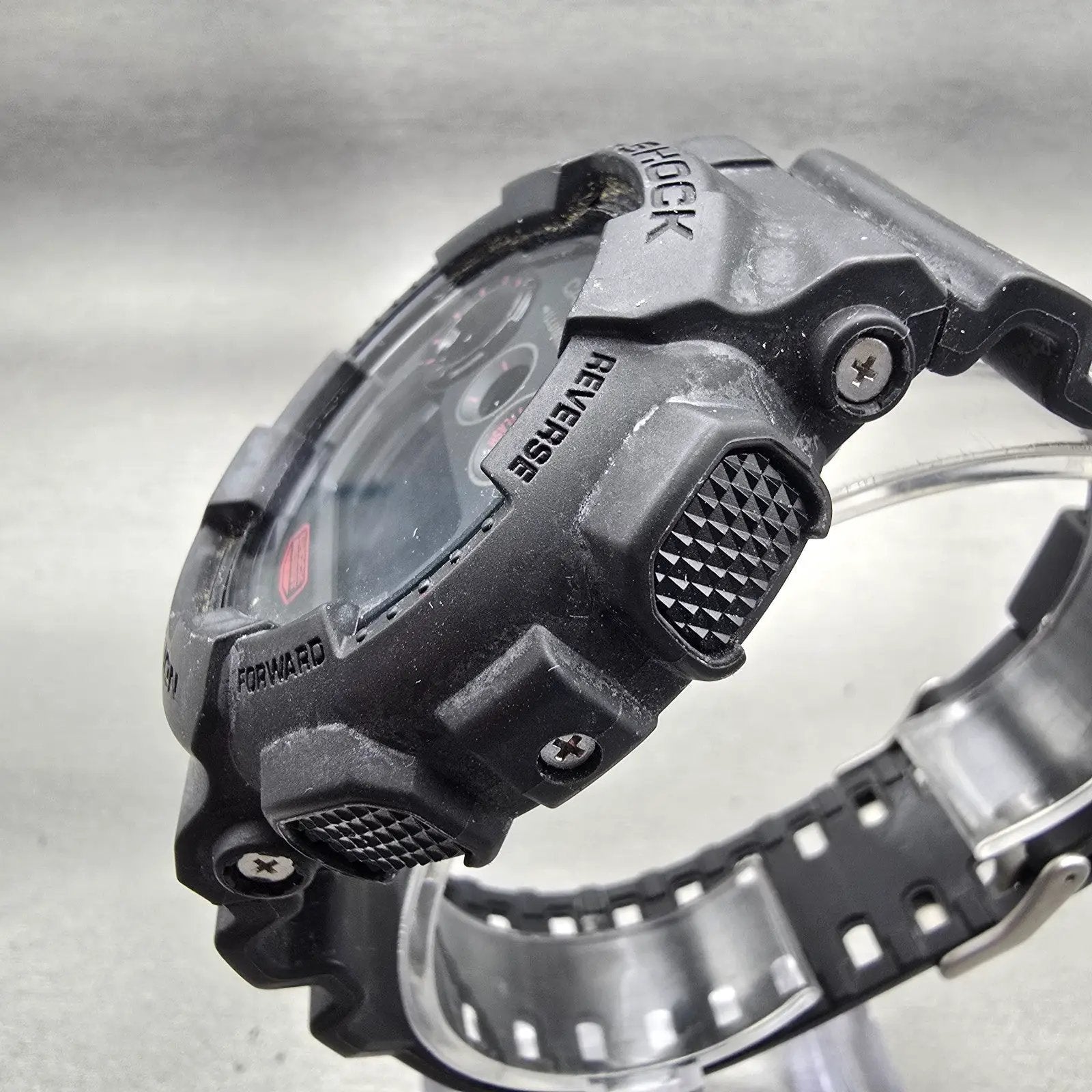 Casio G-Shock GD-120MB Watch Men 51mm Black Red Chronograph Alarm New Battery2