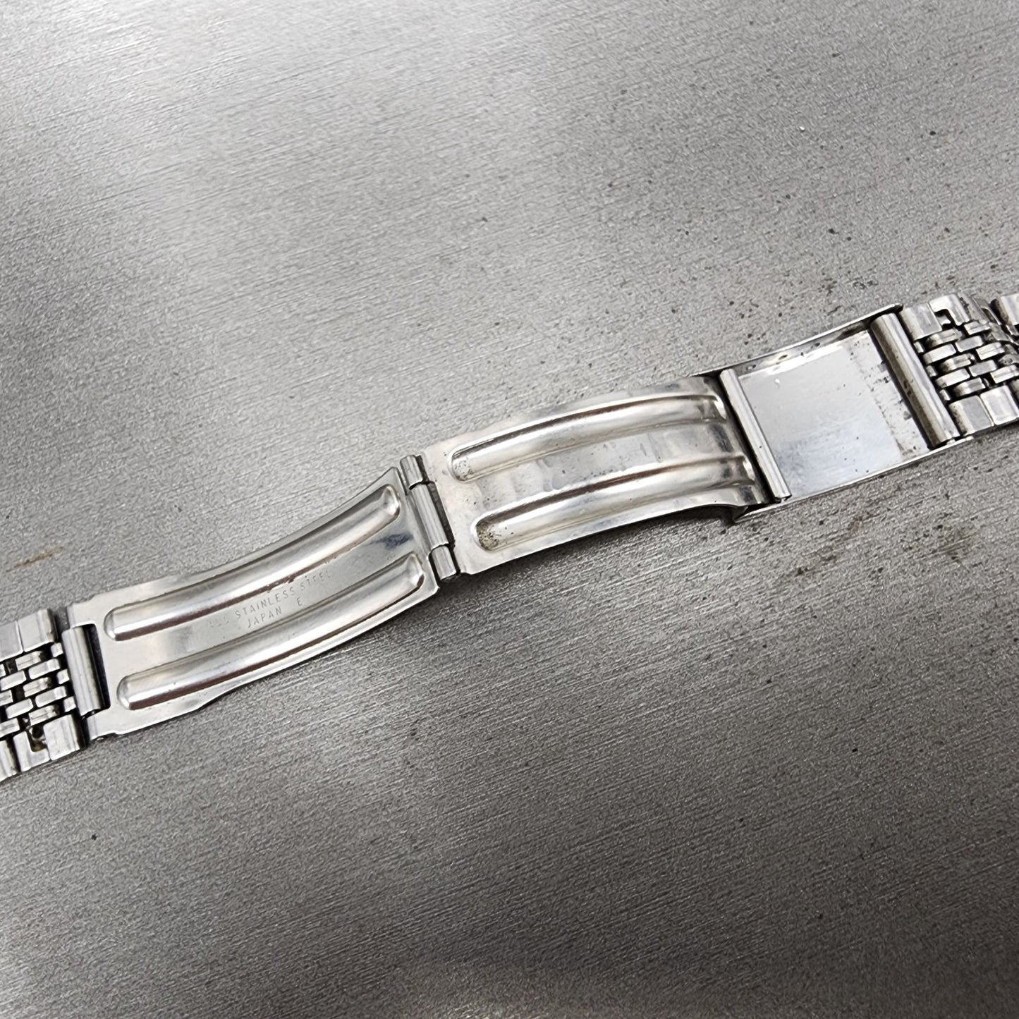 Seiko Bracelet 19mm Stainless Steel Tri Folding Clasp Vintage16