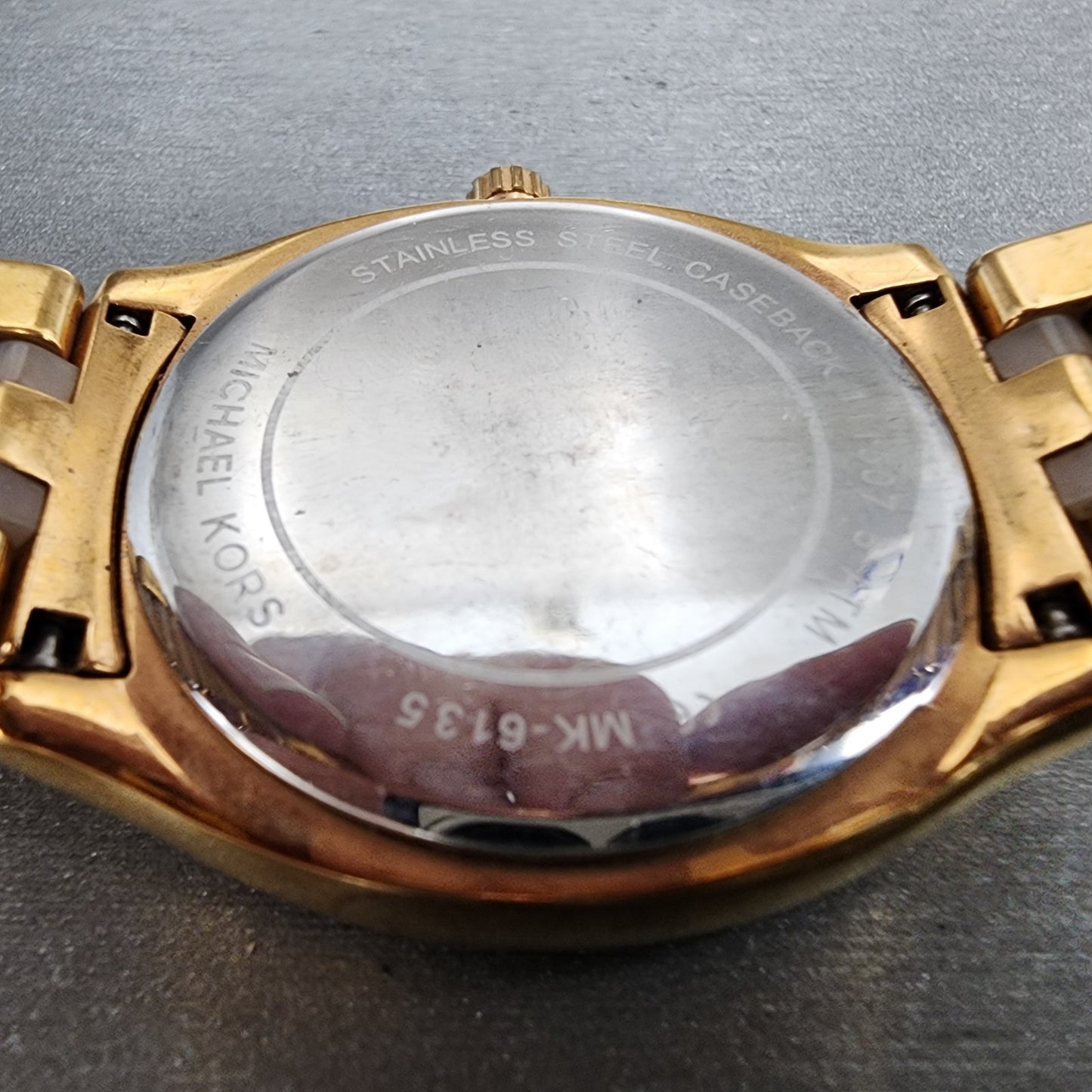 Michael Kors Bryn Watch Women 38mm Rose Dial Rose Gold Tone Round New Battery6