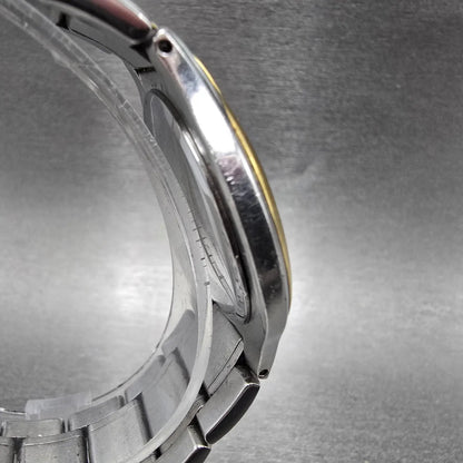 Movado Museum Watch Men 36mm Black Dial Two Tone Round 81 G4 1884 PARTS VTG4