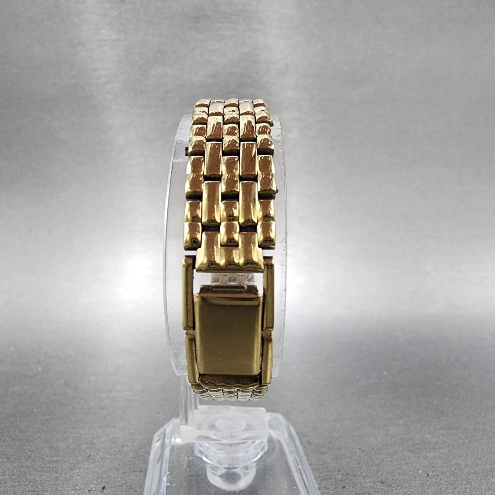Seiko Tank Watch Women 16mm Champagne Dial Gold Tone 4n005249 New Battery7