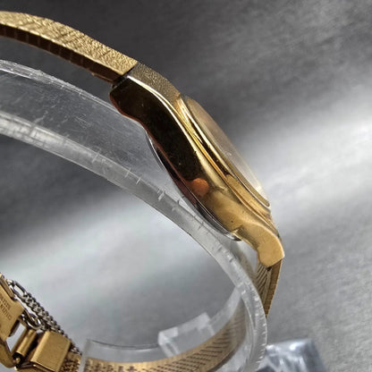 Citizen CQ Watch Women 17mm Champagne Dial Gold 5930-S10387 New Battery JP33