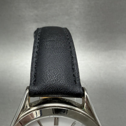 Bulova TFX Watch Men 39mm White Dial Silver Tone Date Round New Battery 36B1044