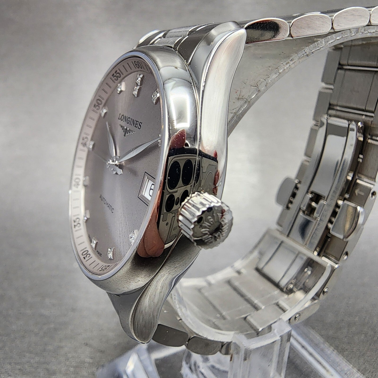 Longines Master Collection Automatic Watch Unisex 34mm Silver Dial Steel Works2